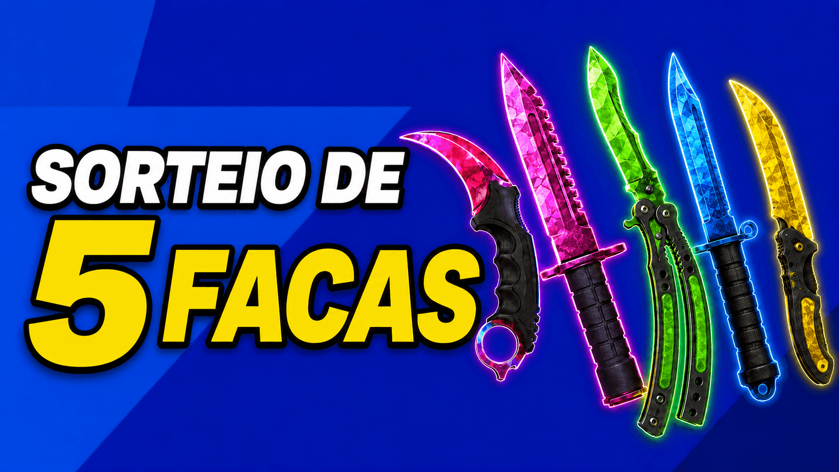 Sorteio 5 facas - SkinClub